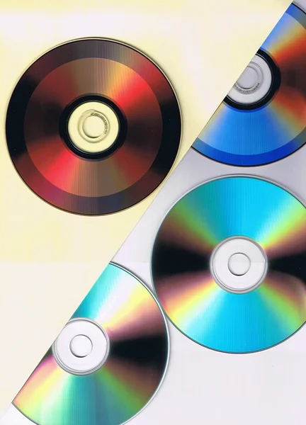 Αφηρημένη σύνθεση με cd — Φωτογραφία Αρχείου