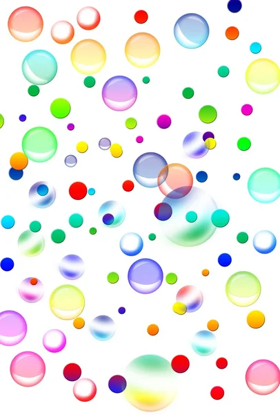 Абстрактный фон с цветными кругами — стоковое фото