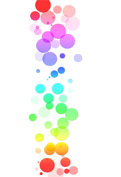 Abstract background with colored circles