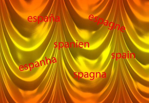 Spanische Flagge Farben abstrakten Hintergrund — Stockfoto