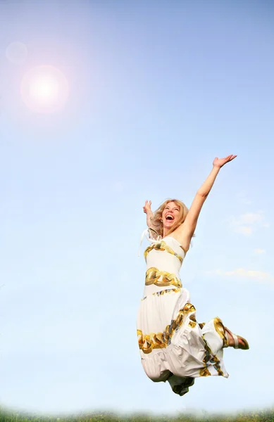 stock image The girl in jump