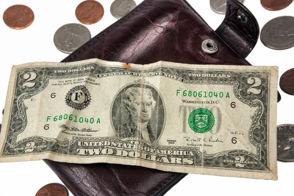 돈과 지갑 — 스톡 사진