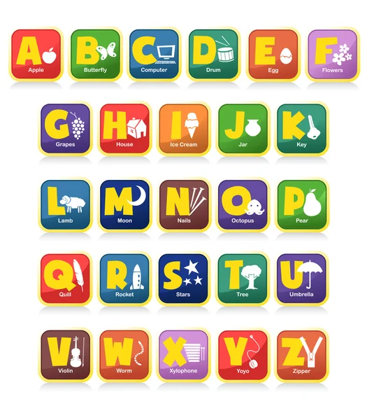 Алфавіту іграшки Ліцензійні Стокові Вектори
