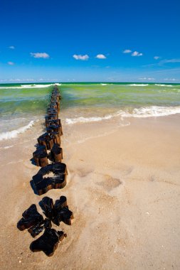 groynes Beach yaz gününde