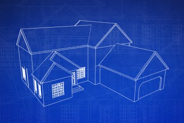 Blueprint dark background clipart