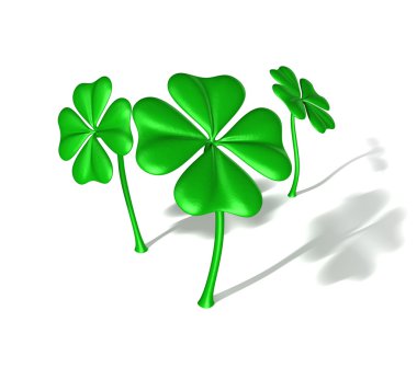 Four leaf clovers clipart