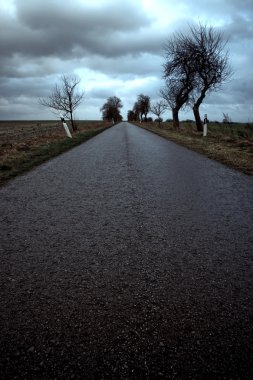 Deserted Road clipart