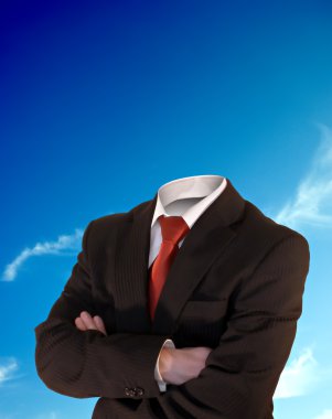 Headless business man clipart