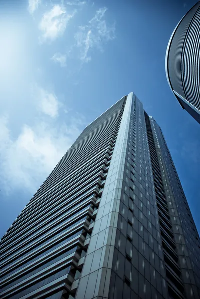 Skyscraper view from ground Stock Photo