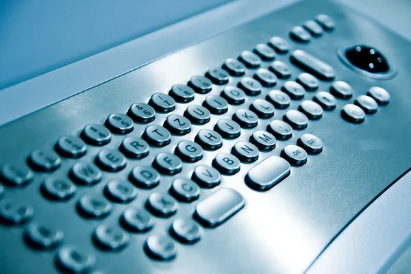 Öffentliche Terminal-Tastatur Stockbild