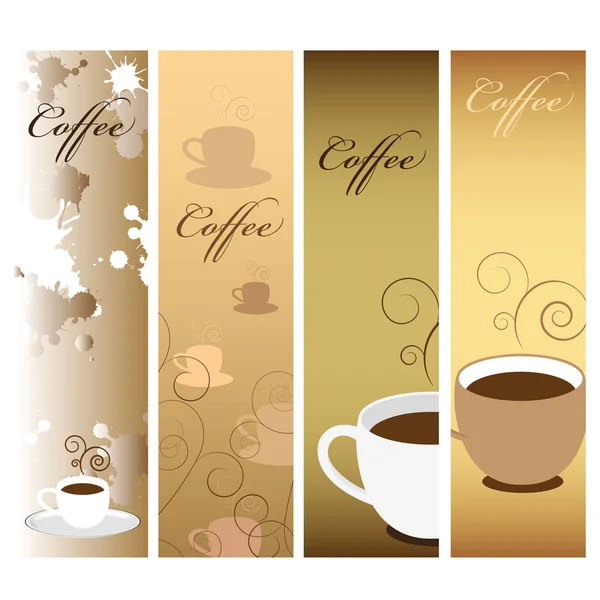 咖啡横幅 — 图库矢量图片
