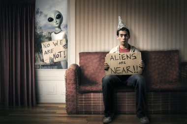 Aliens are near clipart