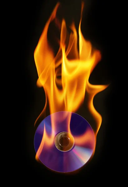 Vypalování DVD — Stock fotografie