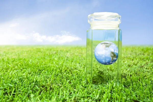 Concept of protecting earth ideal for use as background — Stock Photo, Image