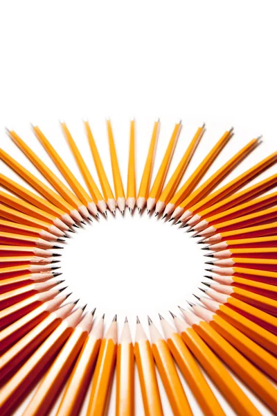 Potloden in de vorm van een cirkel — Stockfoto