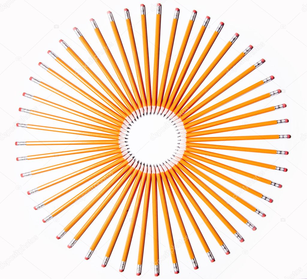 Pencils in form of a circle