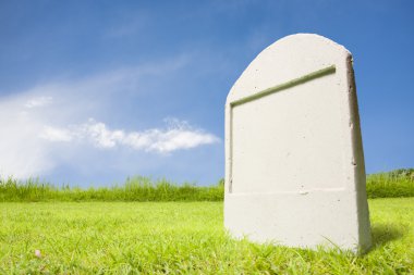 Cemetery at day clipart