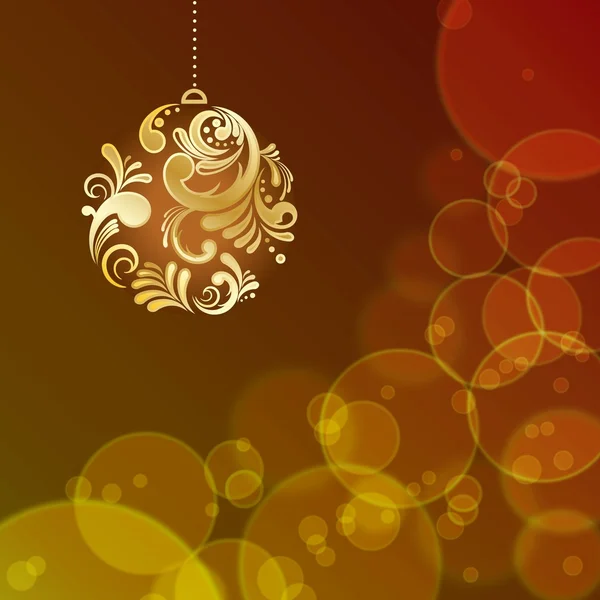 抽象的な光クリスマス背景 — ストックベクタ