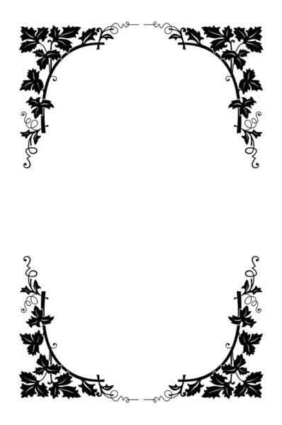 Bordure florale vectorielle — Image vectorielle