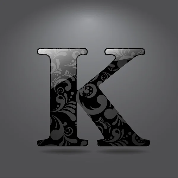 ตัวอักษร k — ภาพเวกเตอร์สต็อก