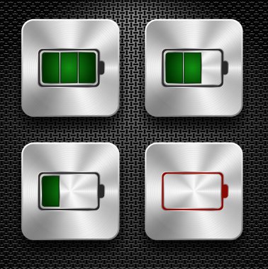 Battery icons clipart