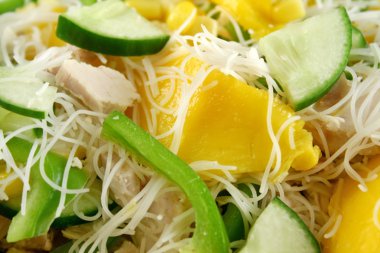 tavuk ve mango salatası