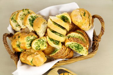 Homemade Garlic And Herb Bread clipart