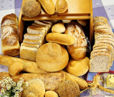 Selection Of Breads clipart