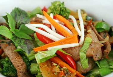 Stirfry Beef And Vegetables clipart