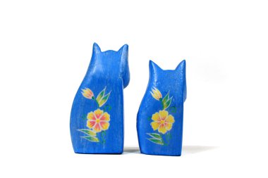 Two Blue Cats clipart