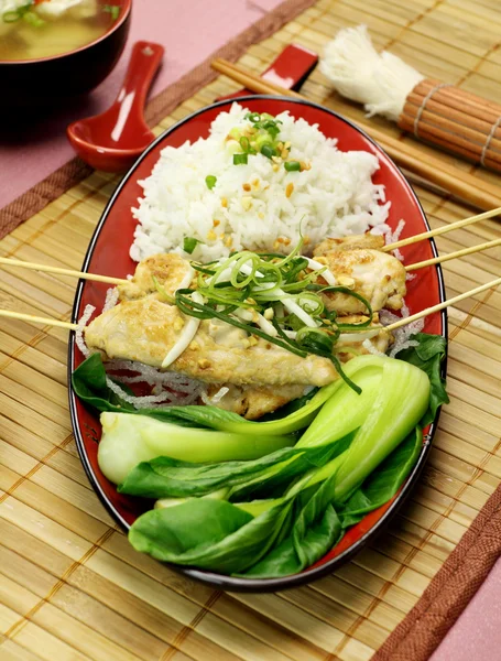 Chicken Skewers asiáticos —  Fotos de Stock