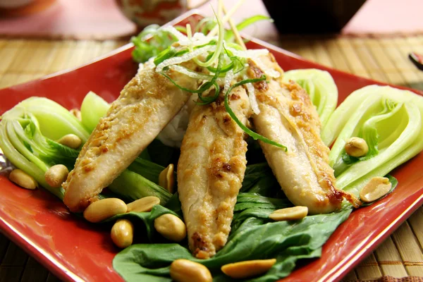 Brochettes de poulet asiatique — Photo