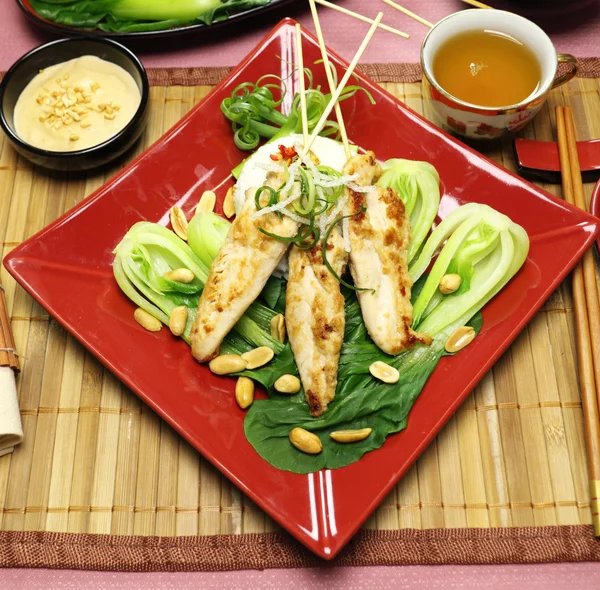 中国の鶏の串焼き — ストック写真