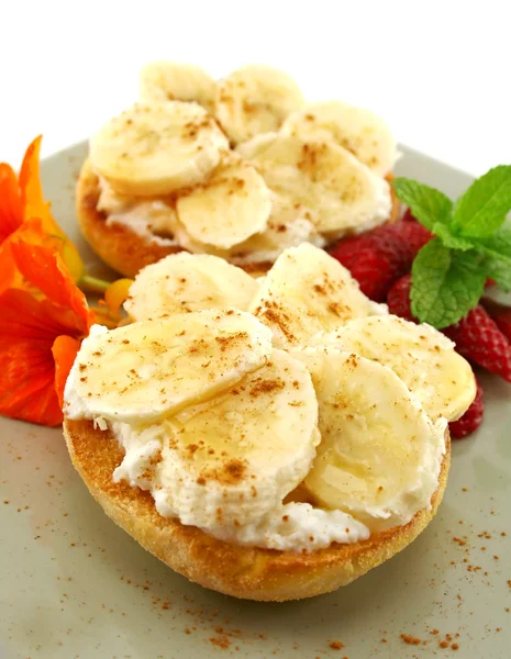 Muffins de plátano y ricotta — Foto de Stock