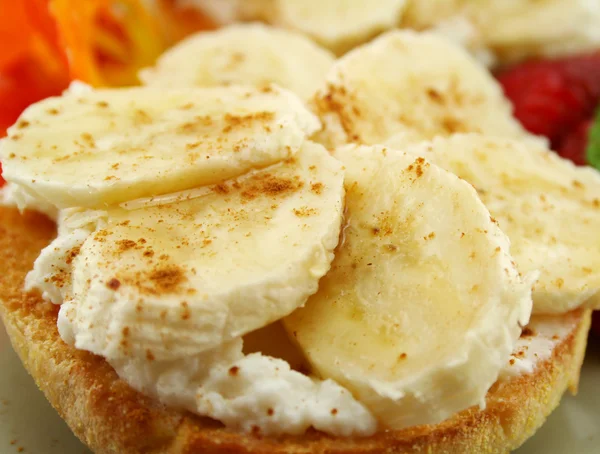 バナナとリコッタ チーズのマフィン — ストック写真