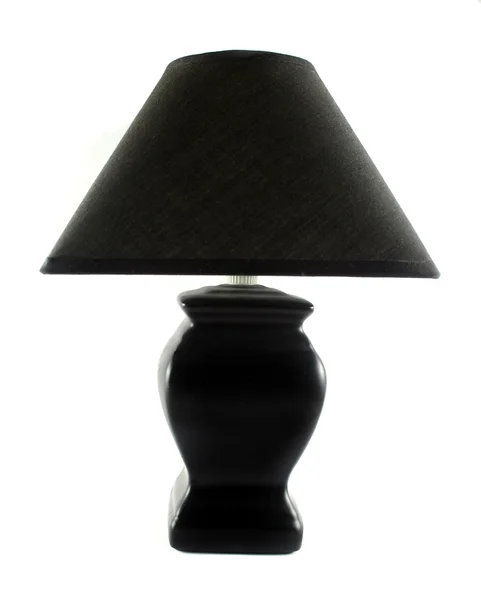 Schwarze Tischlampe — Stockfoto