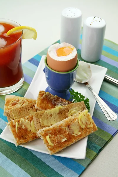 Boiled Egg Breakfast — Stock Photo, Image