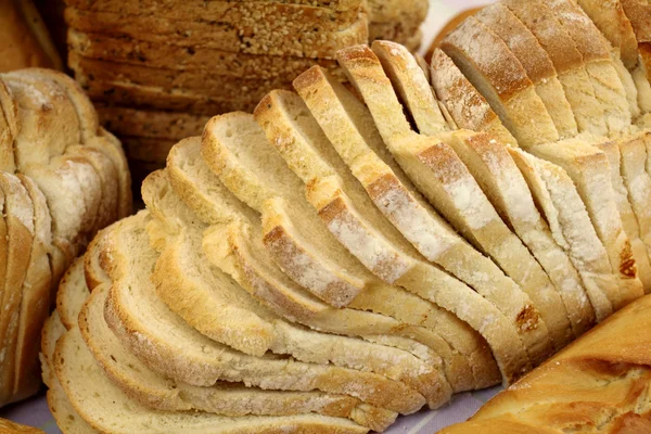 スライスしたパンのテクスチャ — ストック写真