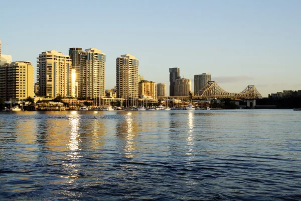 Brisbane australia od rzeki — Zdjęcie stockowe