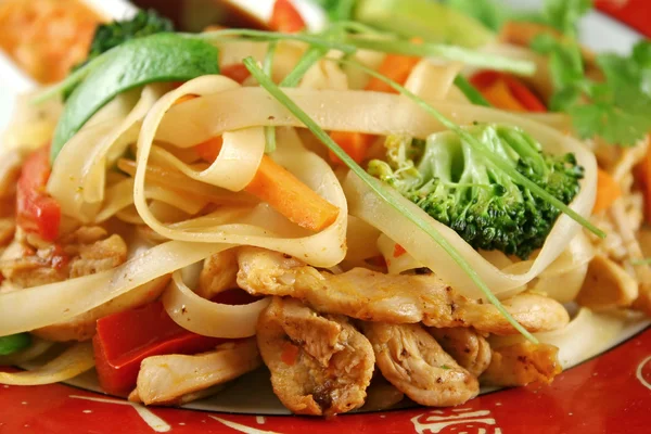 Chicken Noodle Stirfry — Stock Photo, Image