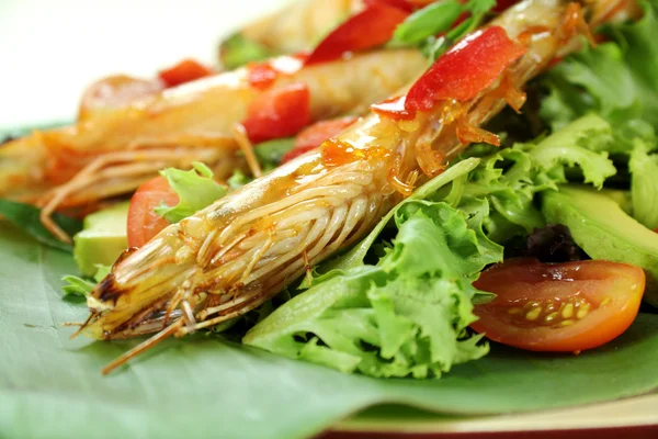 Chilli Shrimp Skewers — Stock Photo, Image
