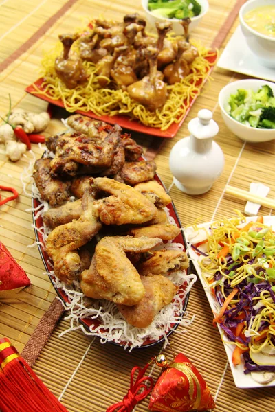 Asas de frango chinês — Fotografia de Stock