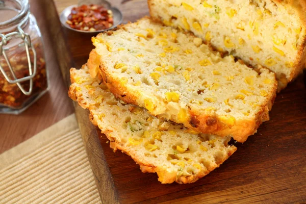 stock image Sliced Corn Bread