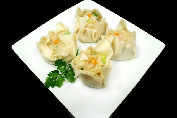 Dim Sums Ready for Steaming — стоковое фото