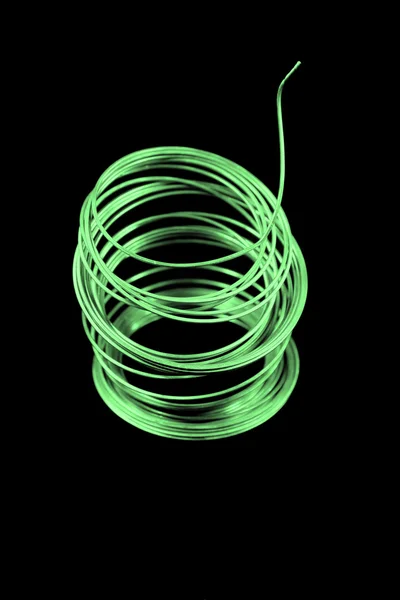 Grön fuse kabel — Stockfoto