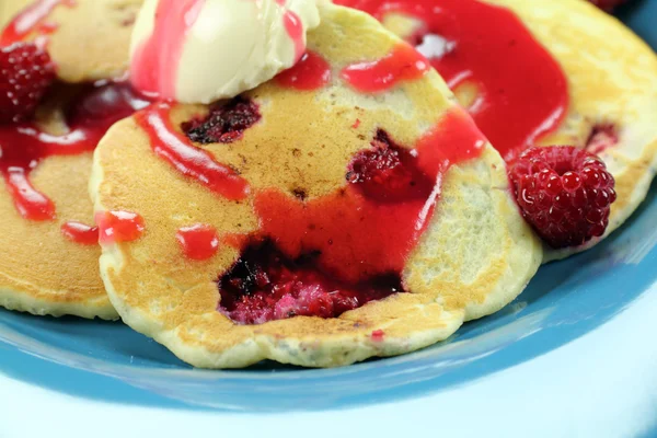 Raspberry Pancakes — Φωτογραφία Αρχείου