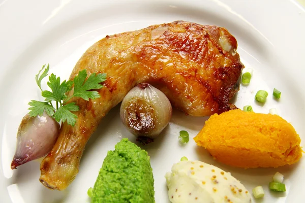 Roast Chicken Quarter — Stock Photo, Image