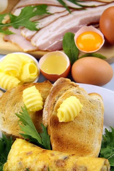 Breakfast Ingredients — Stock Photo, Image