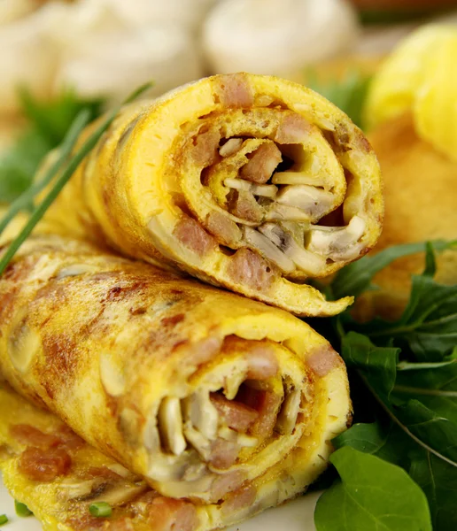 Rolled Omelette — Stock Photo, Image