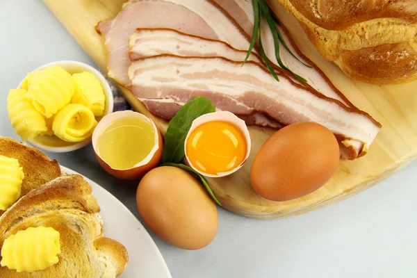 Ontbijt ingrediënten — Stockfoto